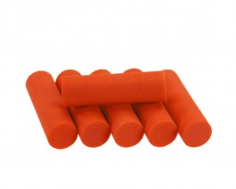 Foam Popper Cylinders, Orange, 12 mm